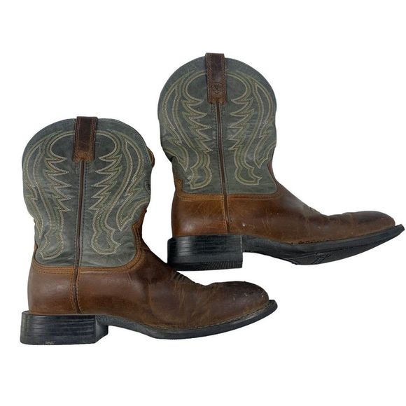 Ariat Mens Sport Round Toe Western Boot 9D - Picture 1 of 6